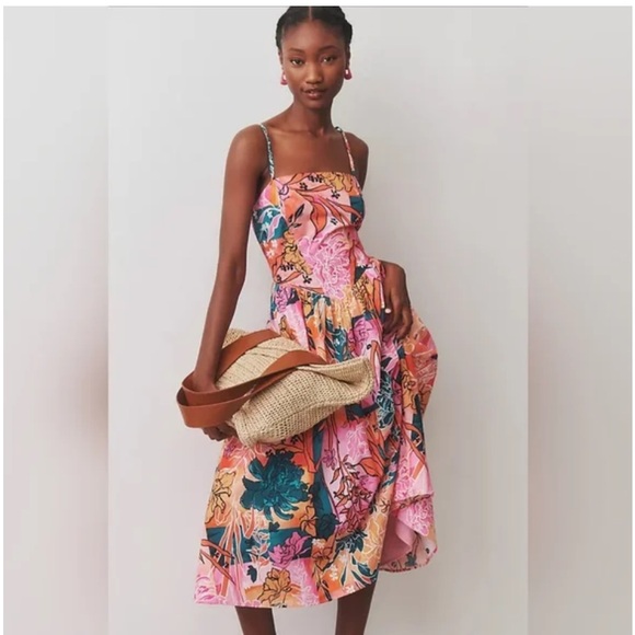 Hutch Sleeveless Drop-Waist Midi Dress Size Large NEW! New with tags! - Picture 12 of 12